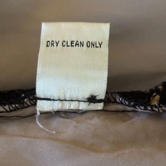 Anthropologie Yoana Baraschi 2 piece Skirt Set Black Lace Crochet Nude Underlay - Picture 7 of 7